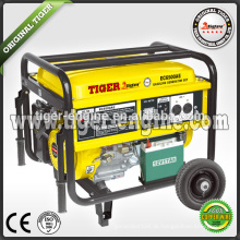 TIGER (CHINA) konkurrenzfähiger Preis 110V 220V Art Einzelphase 5.5kw Benzingenerator